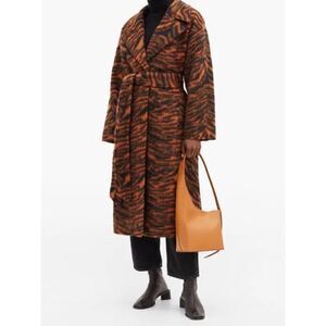 STAND STUDIO Pam wool blend Coat - Rust/Black